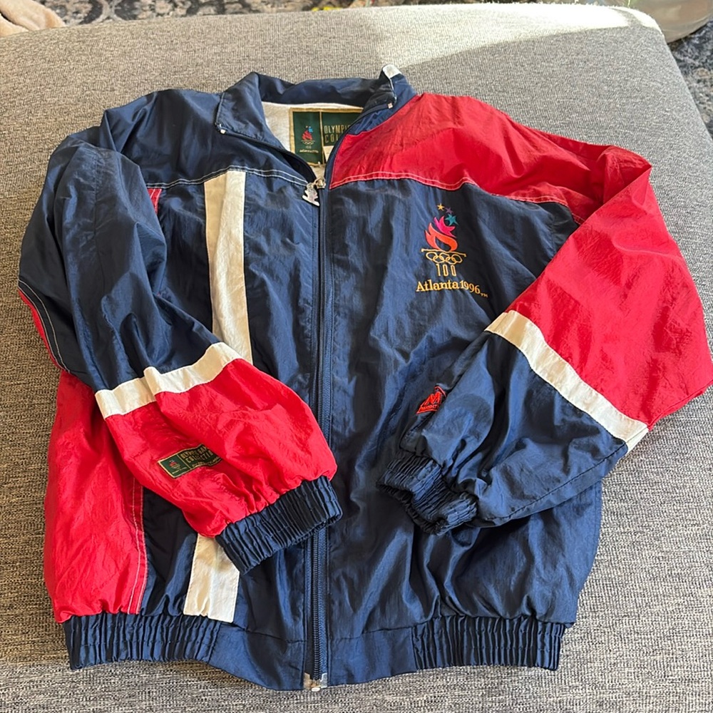 VINTAGE OLYMPICS 1996 ATLANTA JACKET WINDBREAKER